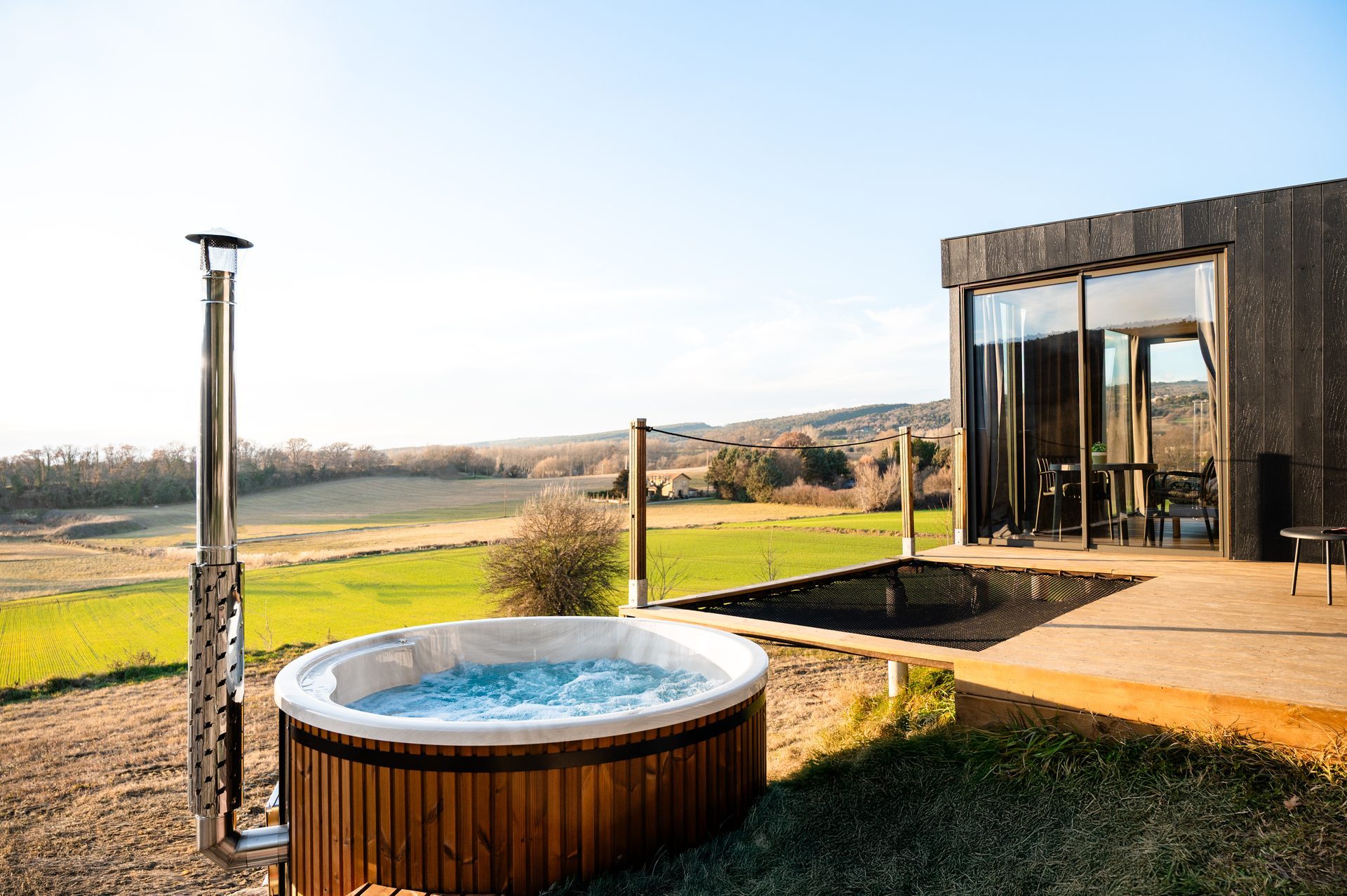 Bain Origin — ambiance terrasse