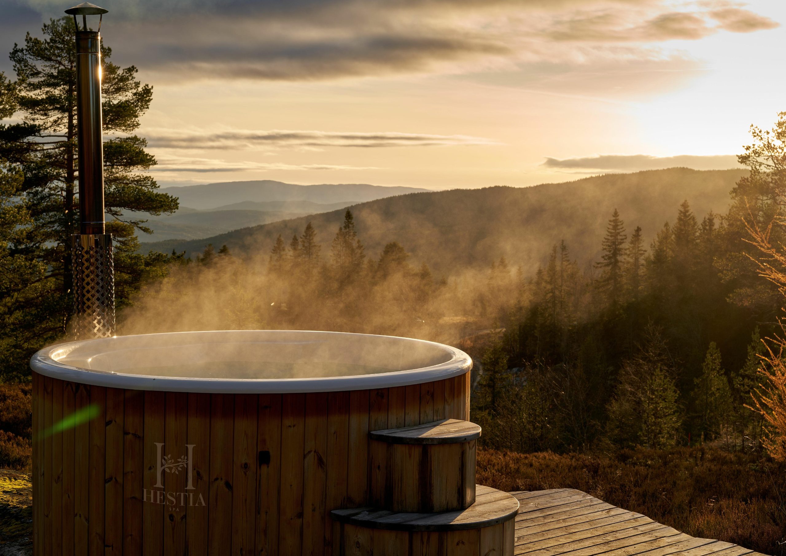 Spa intégré au lodge